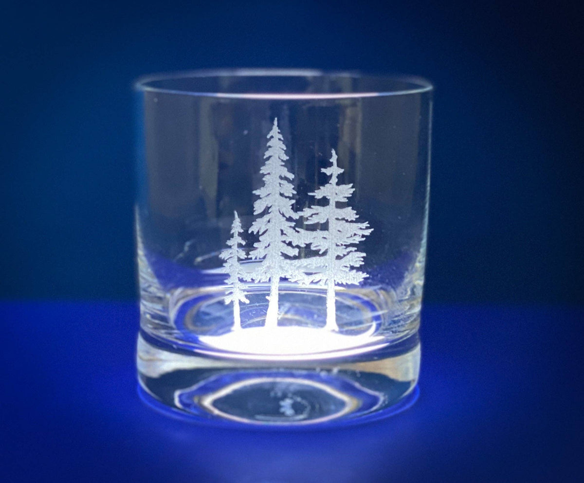 3 Trees Whiskey Rocks Glass