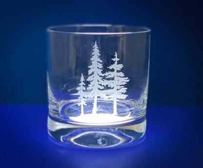 3 Trees Whiskey Rocks Glass