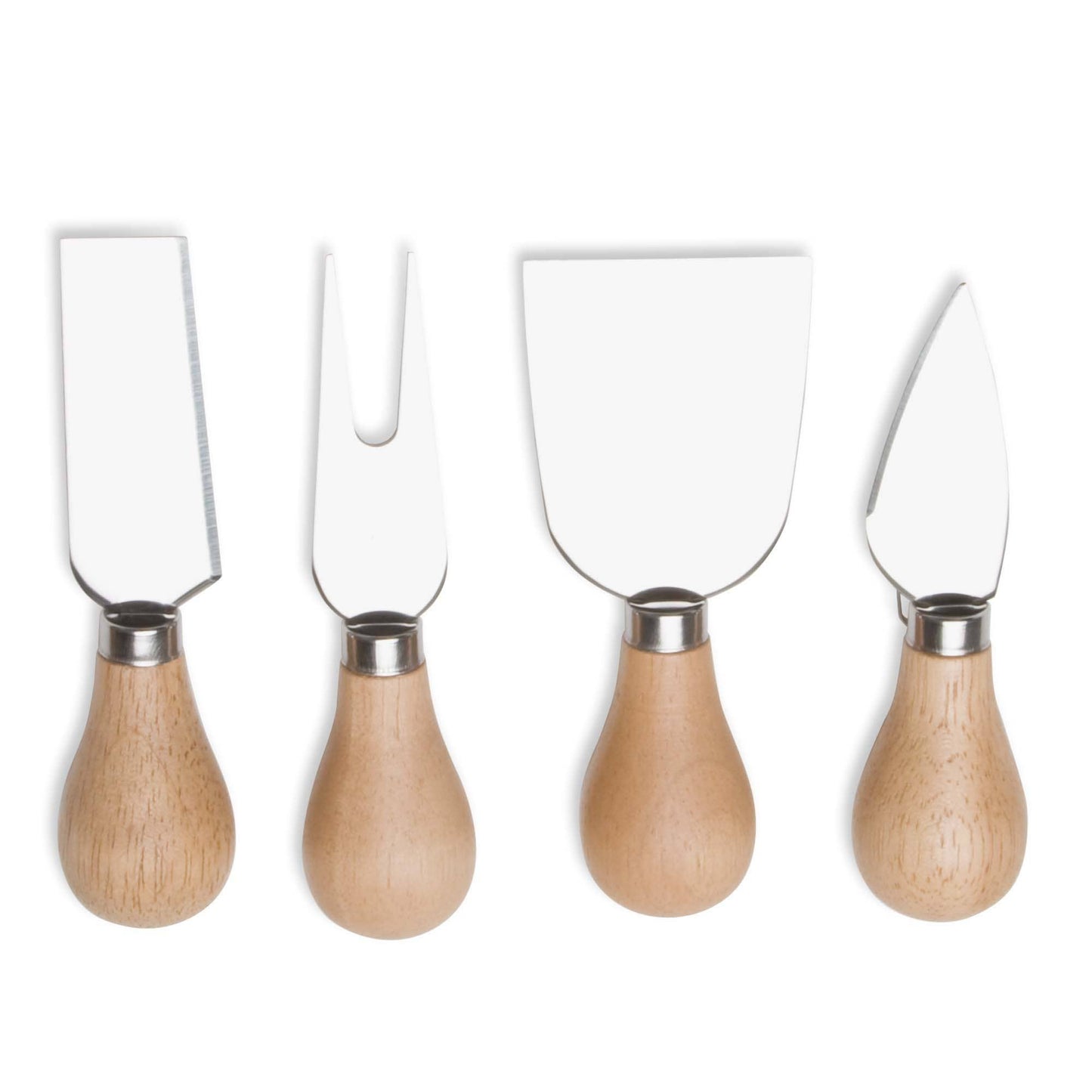 Natural Handled Cheese Utensils Set - Natural