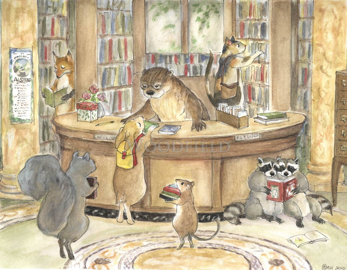 #600 - Library Days Notecard