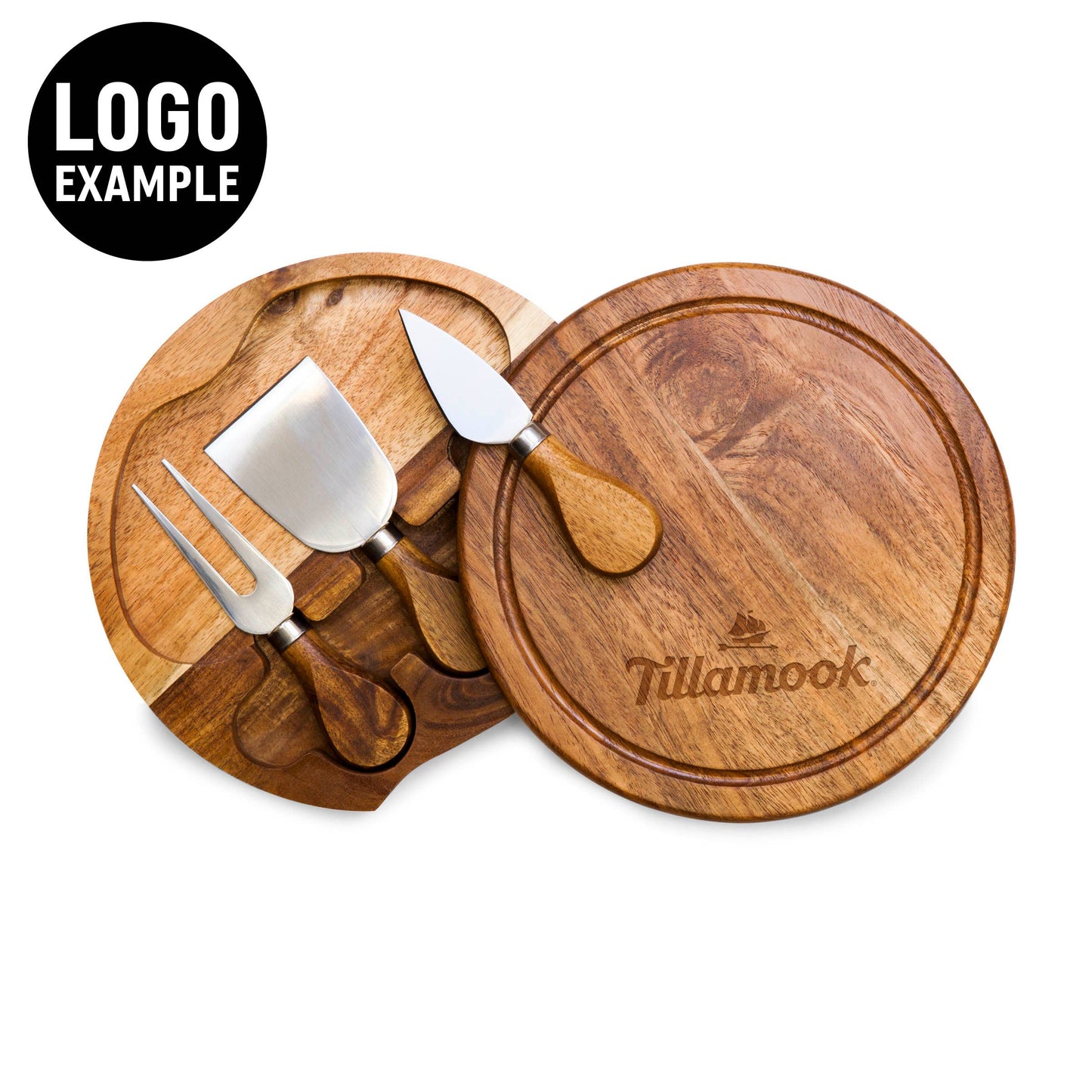 Acacia Brie Cheese Cutting Board & Tools