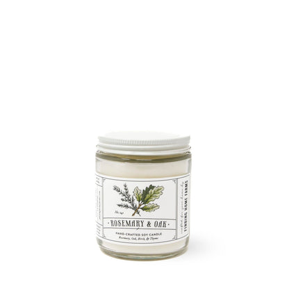 Soy Candle, Rosemary & Oak, Woody Scent, Year Round Scent