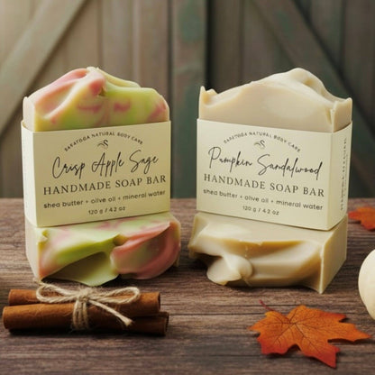 Pumpkin Sandalwood Handmade Soap Bar