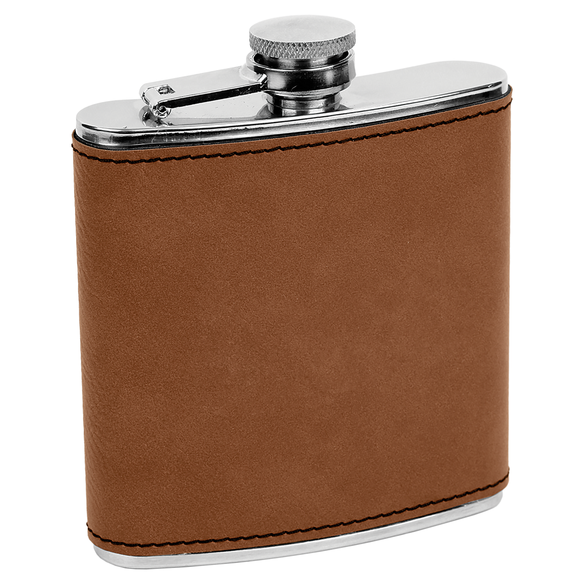 Pine Trees  6 oz. Leatherette Stainless Steel Flask
