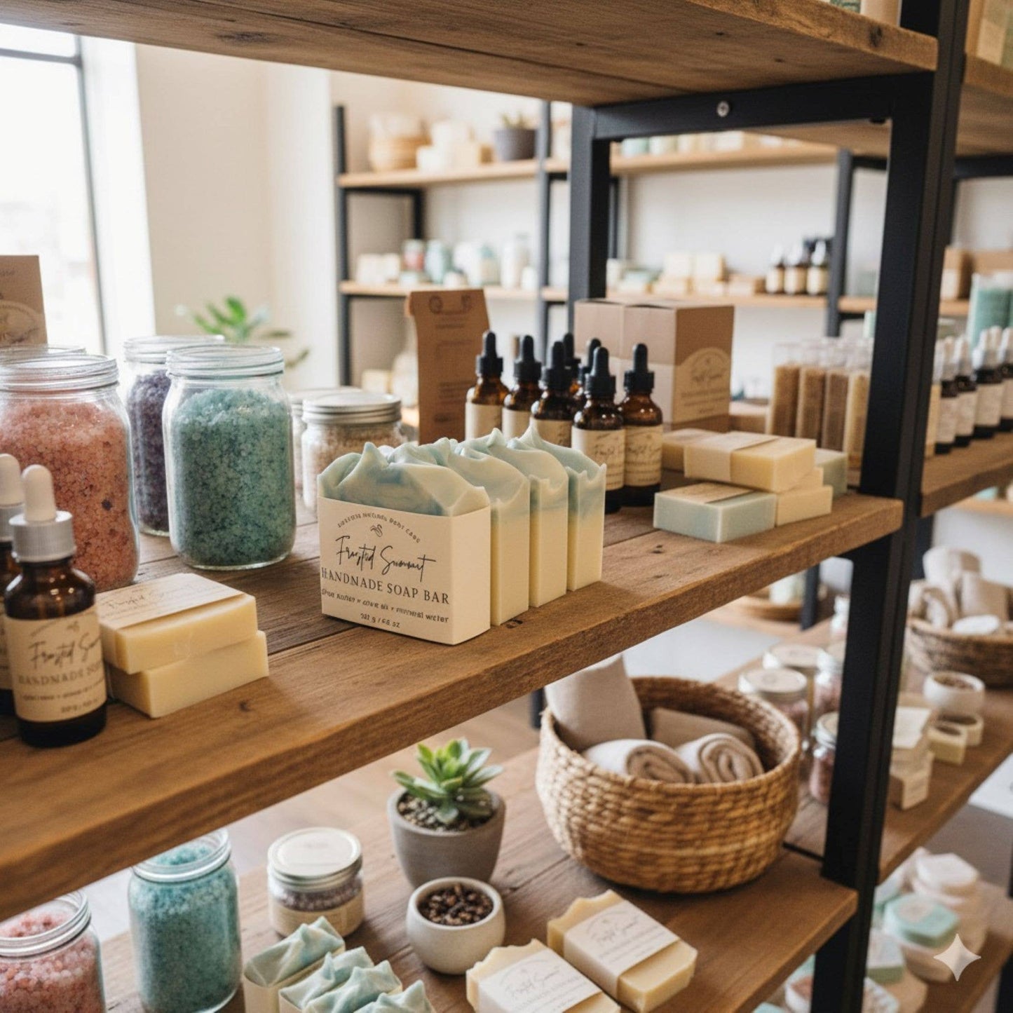 Frosted Summit Handmade Soap Bar Fresh Pine Scent