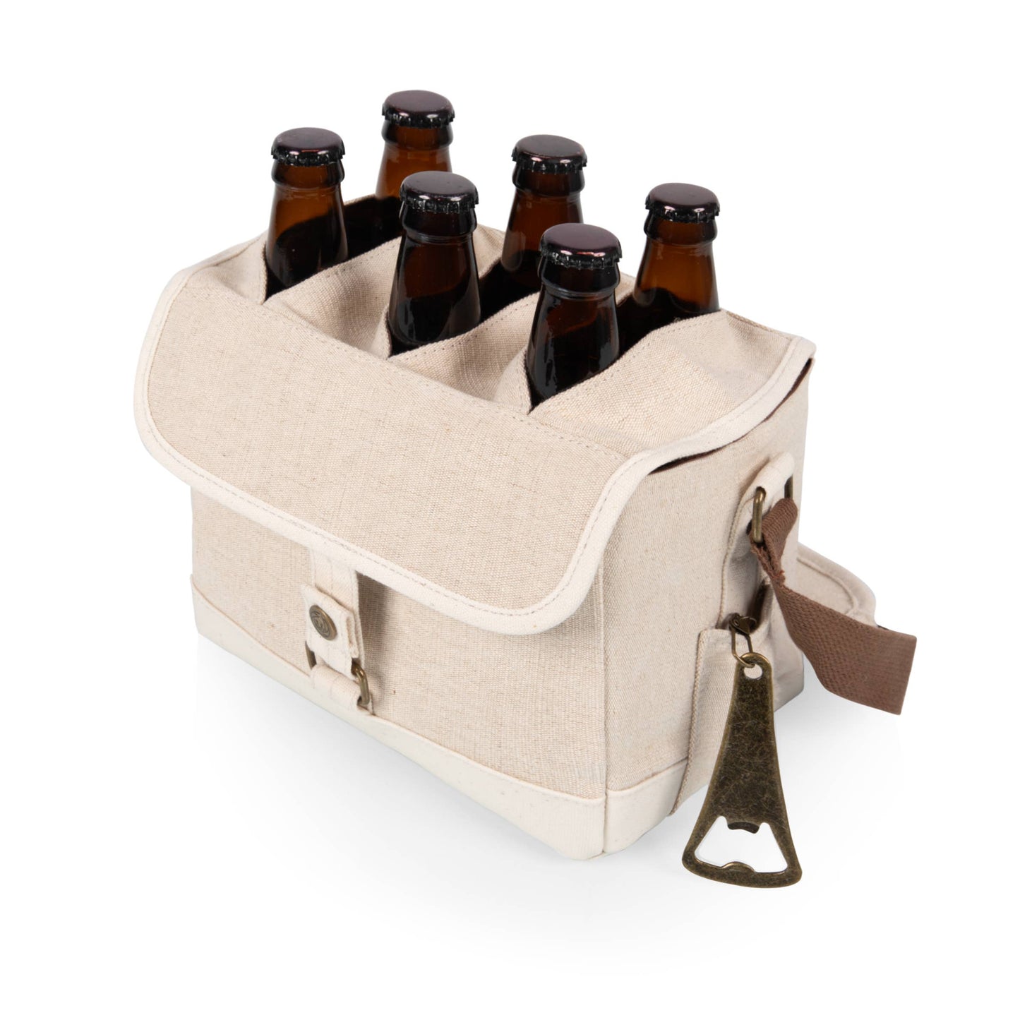 Craft Beer Caddy  Cooler Tote with Opener
