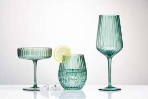 Gramercy Fluted Coupe Glass Spruce Everyday, Christmas