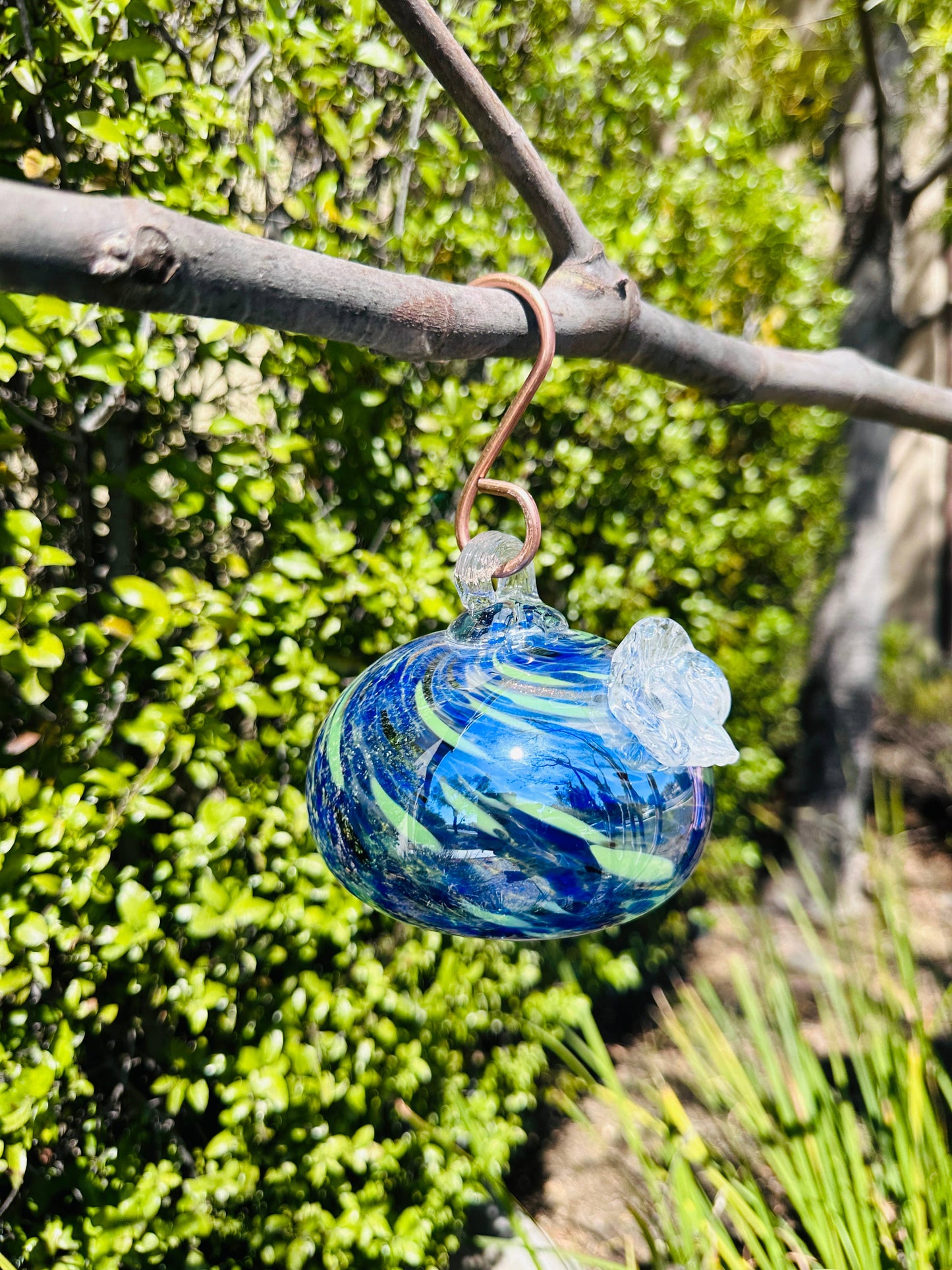 Hummingbird Feeder - Handblown