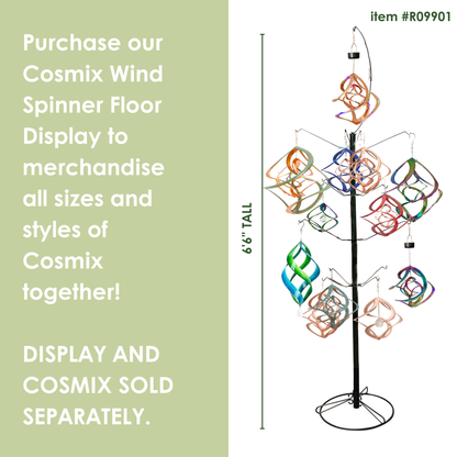 Copper Cosmix Double Helix Garden Spinner – 14”