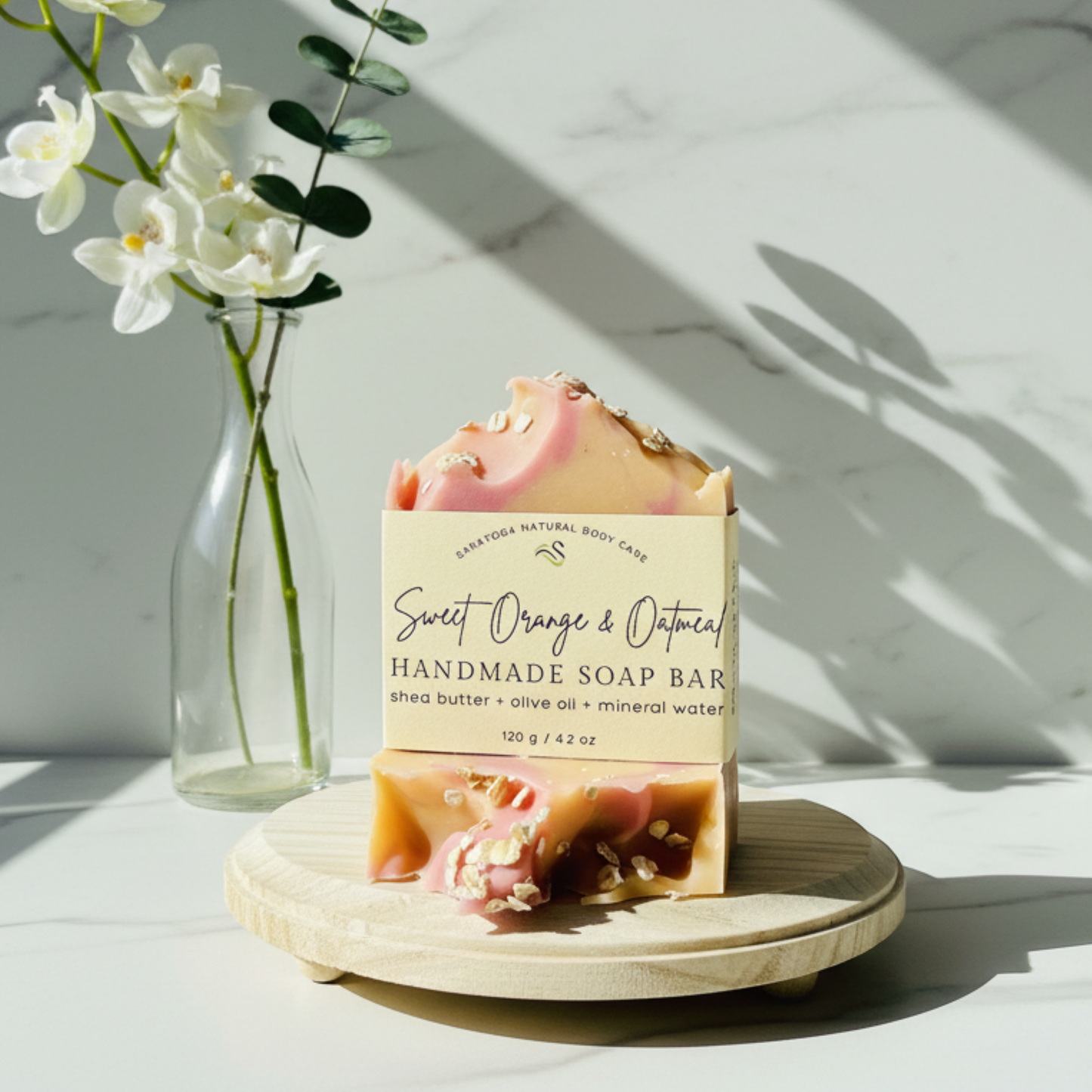 Sweet Orange Oatmeal Handmade Soap Bar