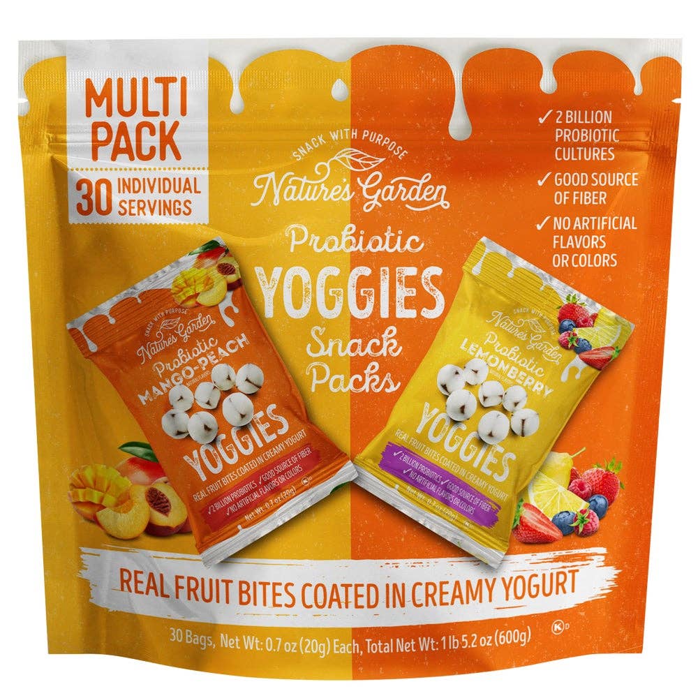 Nature's Garden Probiotic Yoggies Snack, 0.7 oz, 30 ct