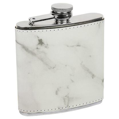 Pine Trees  6 oz. Leatherette Stainless Steel Flask