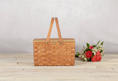 Poppy Personal Picnic Basket, (Beige)