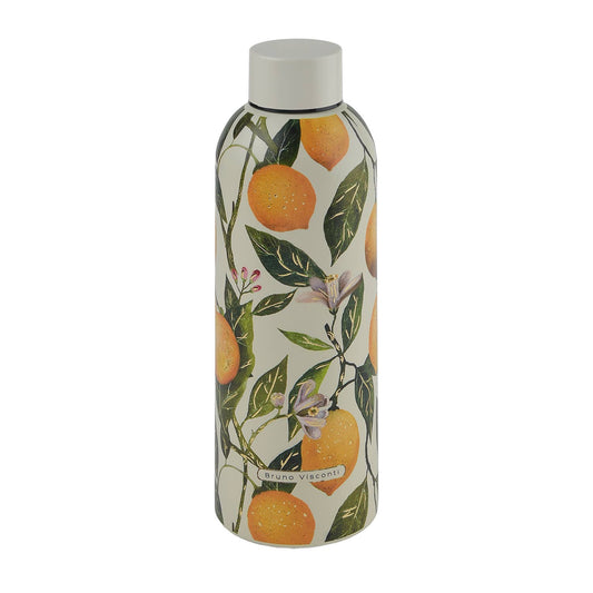 Stainless Steel 16 oz.  Insulated Bottle - Lemons