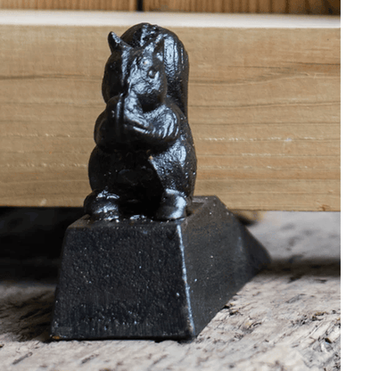 Rustic Cast Iron Squirrel Door Stop