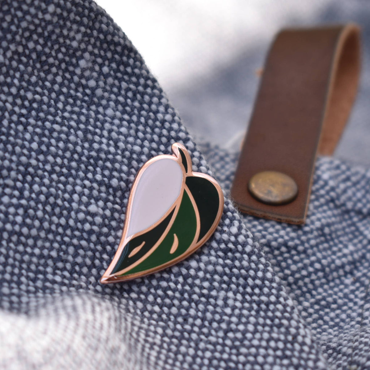 Pink Princess Philodendron Plant Enamel Pin