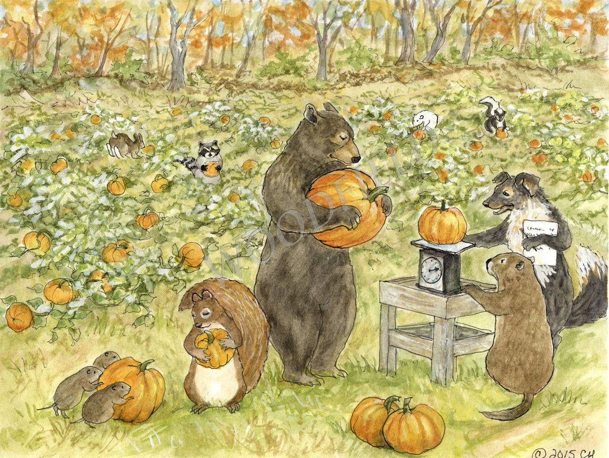 #360 - Pumpkin Patch Notecard