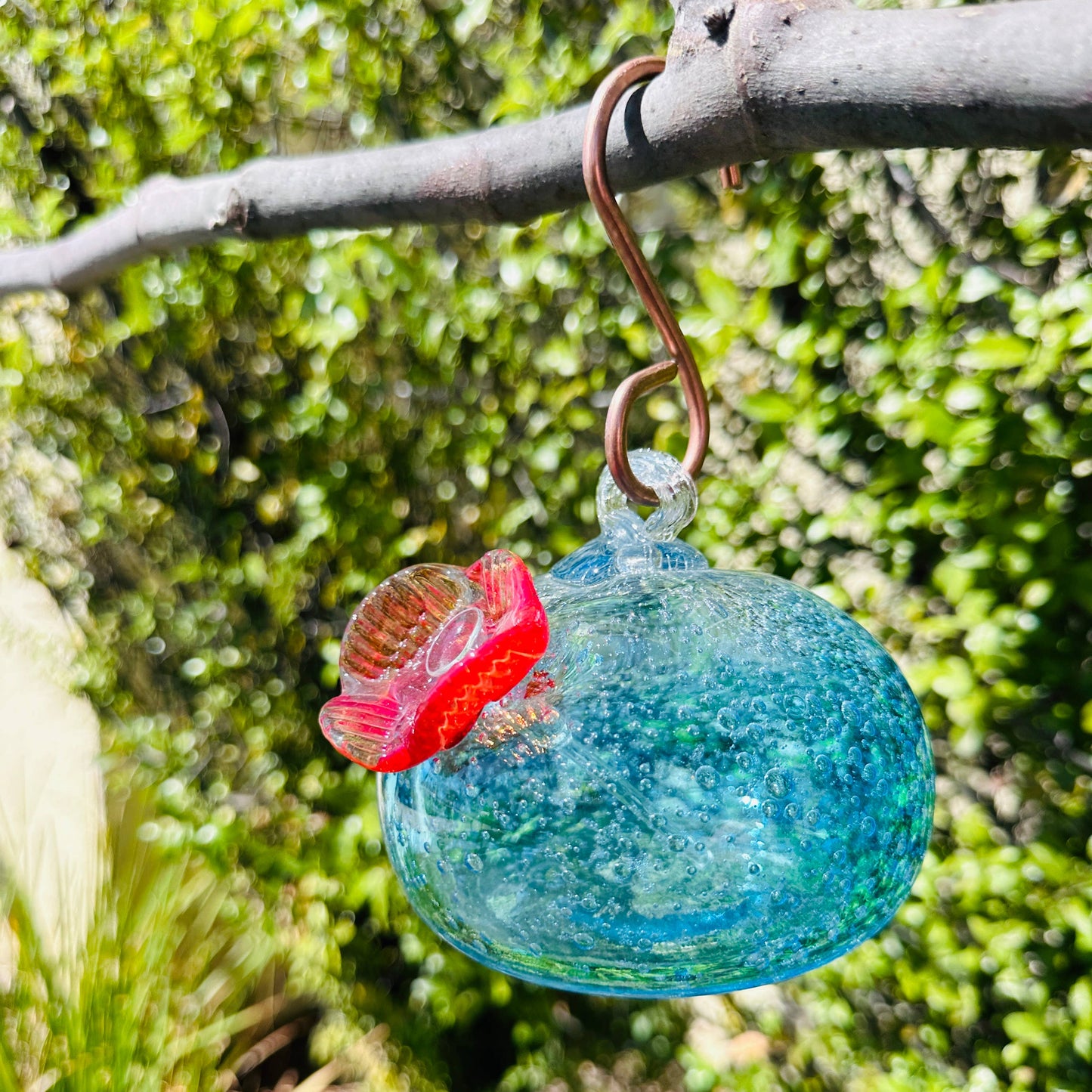 Hummingbird Feeder - Handblown