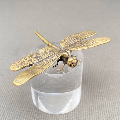 Brass Dragonfly Crafts Desktop Ornaments Decoration