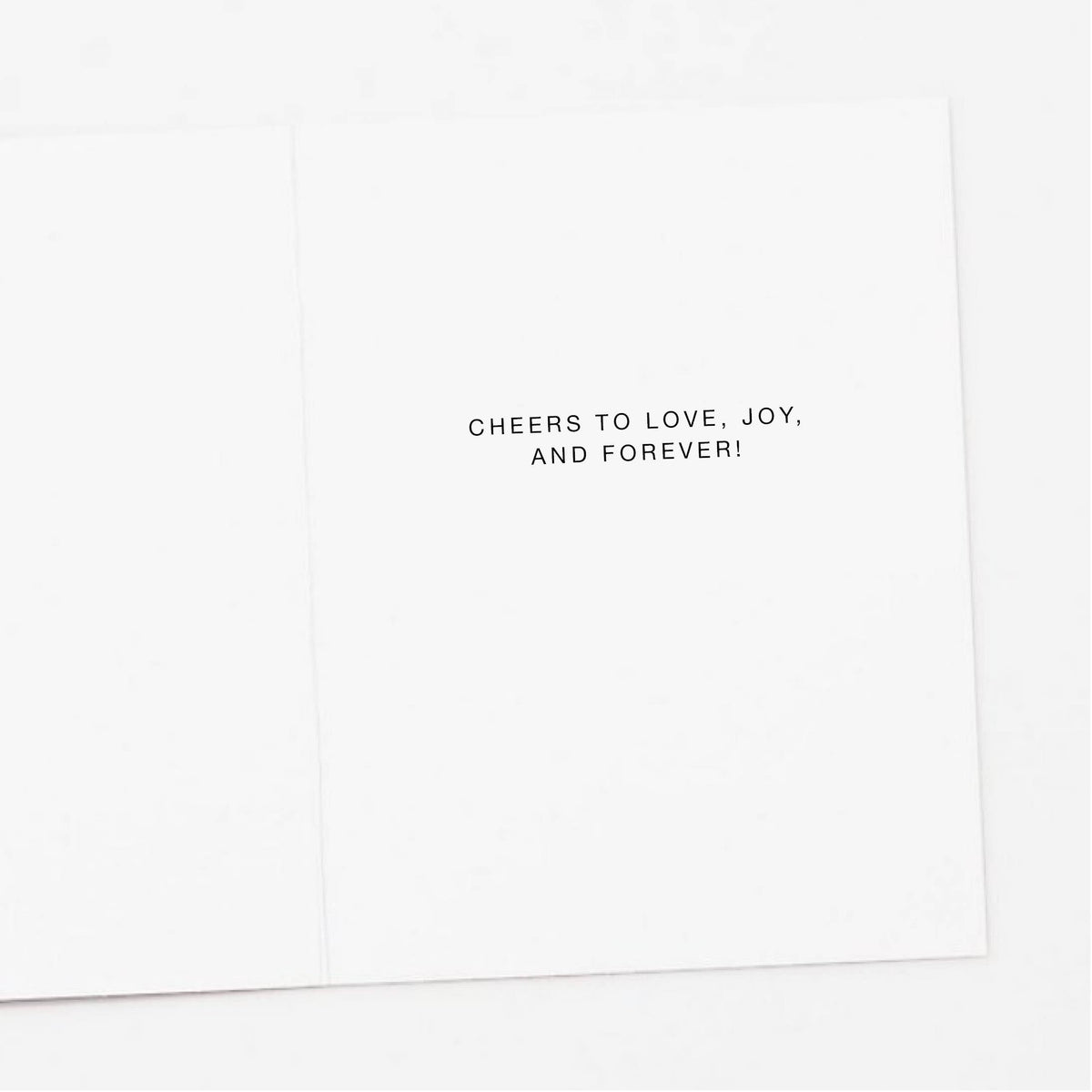 Champagne Tower Wedding Card