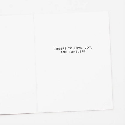 Champagne Tower Wedding Card