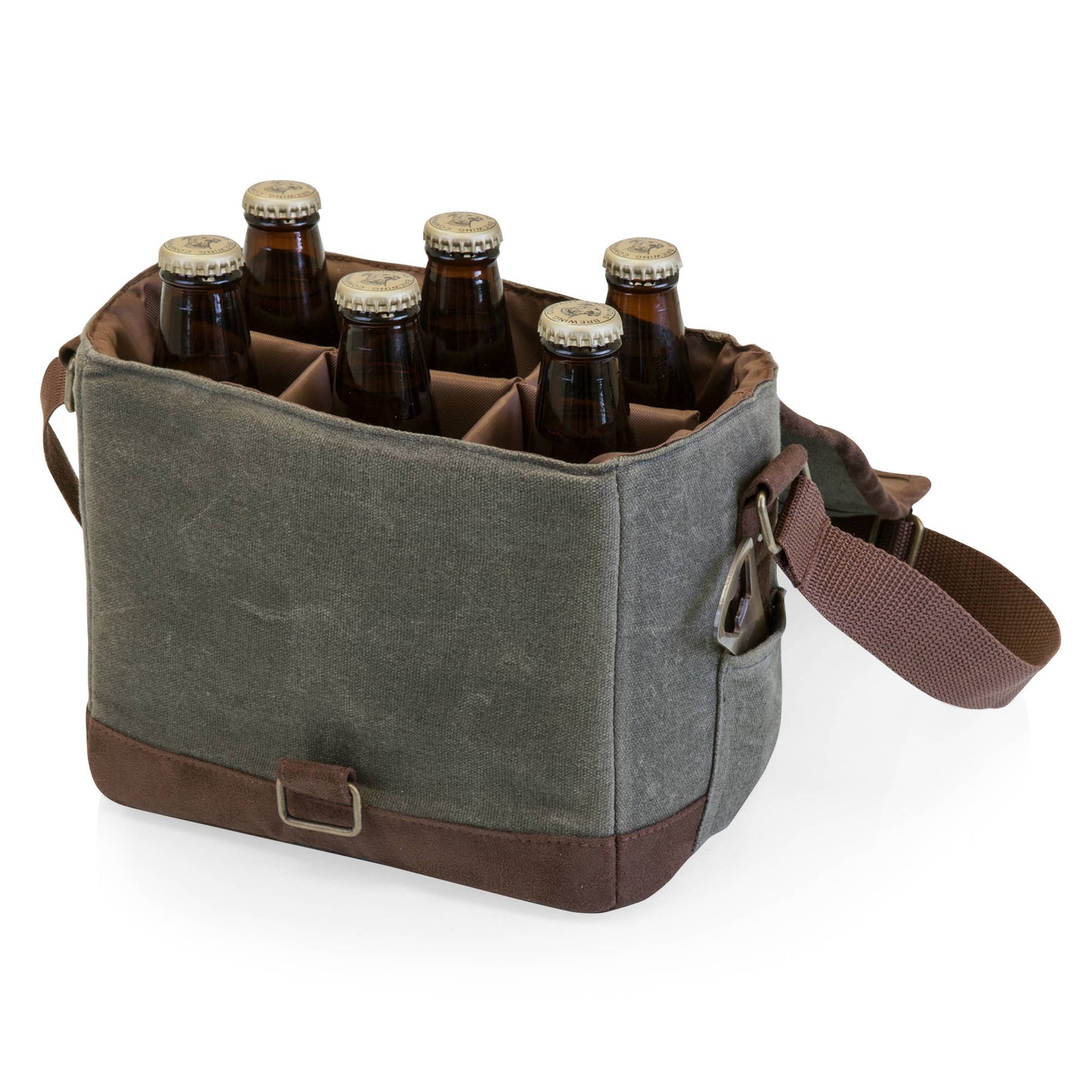 Craft Beer Caddy  Cooler Tote with Opener