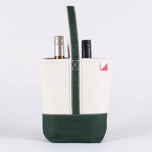 2- Bottle Canvas Wine Gift Host Bag