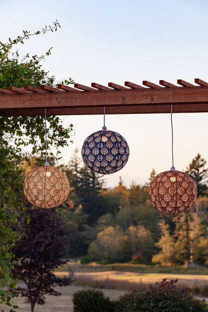 Stella Nova Outdoor Pendent Light - Dewdrop 18" Copper