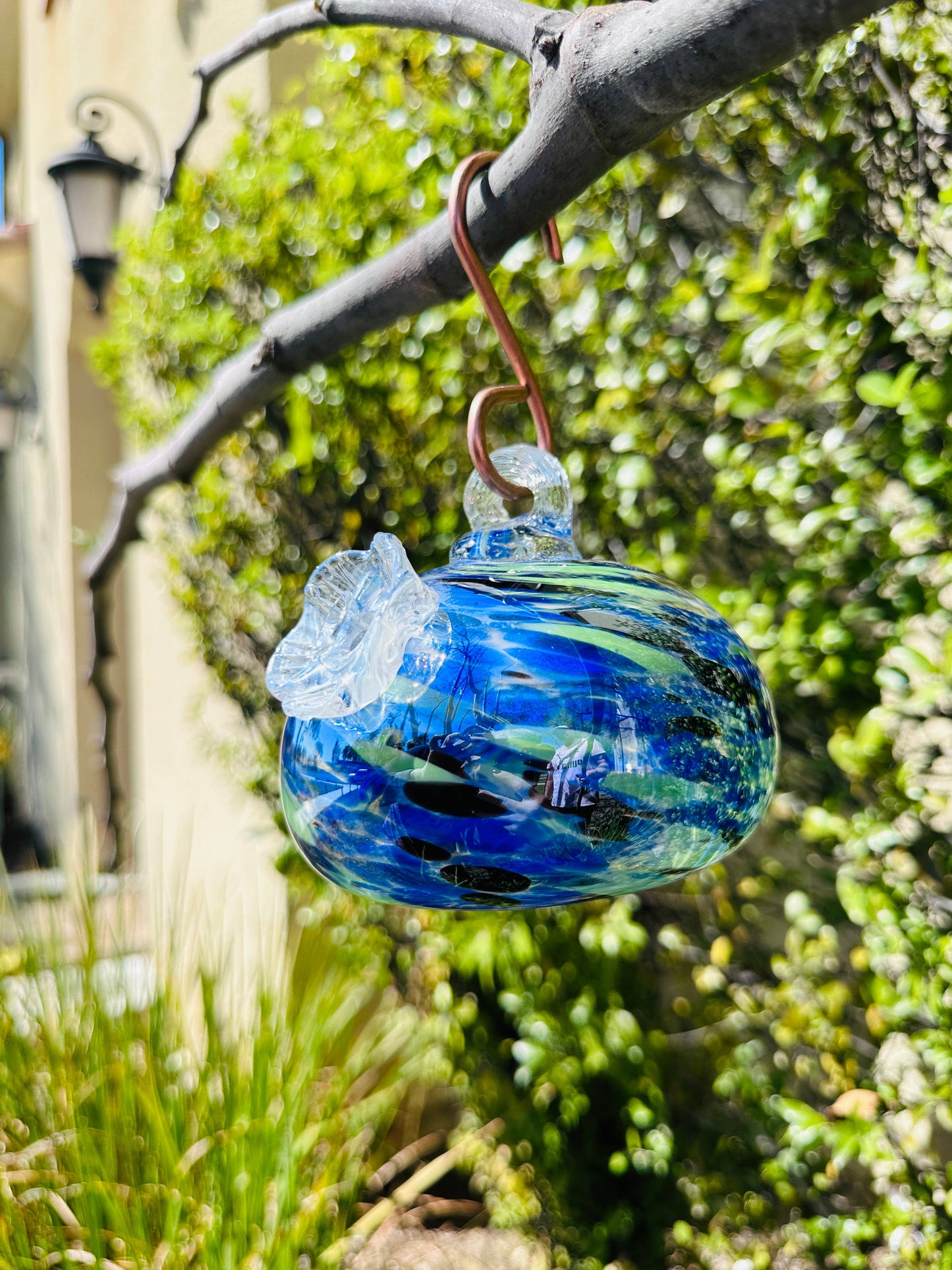 Hummingbird Feeder - Handblown