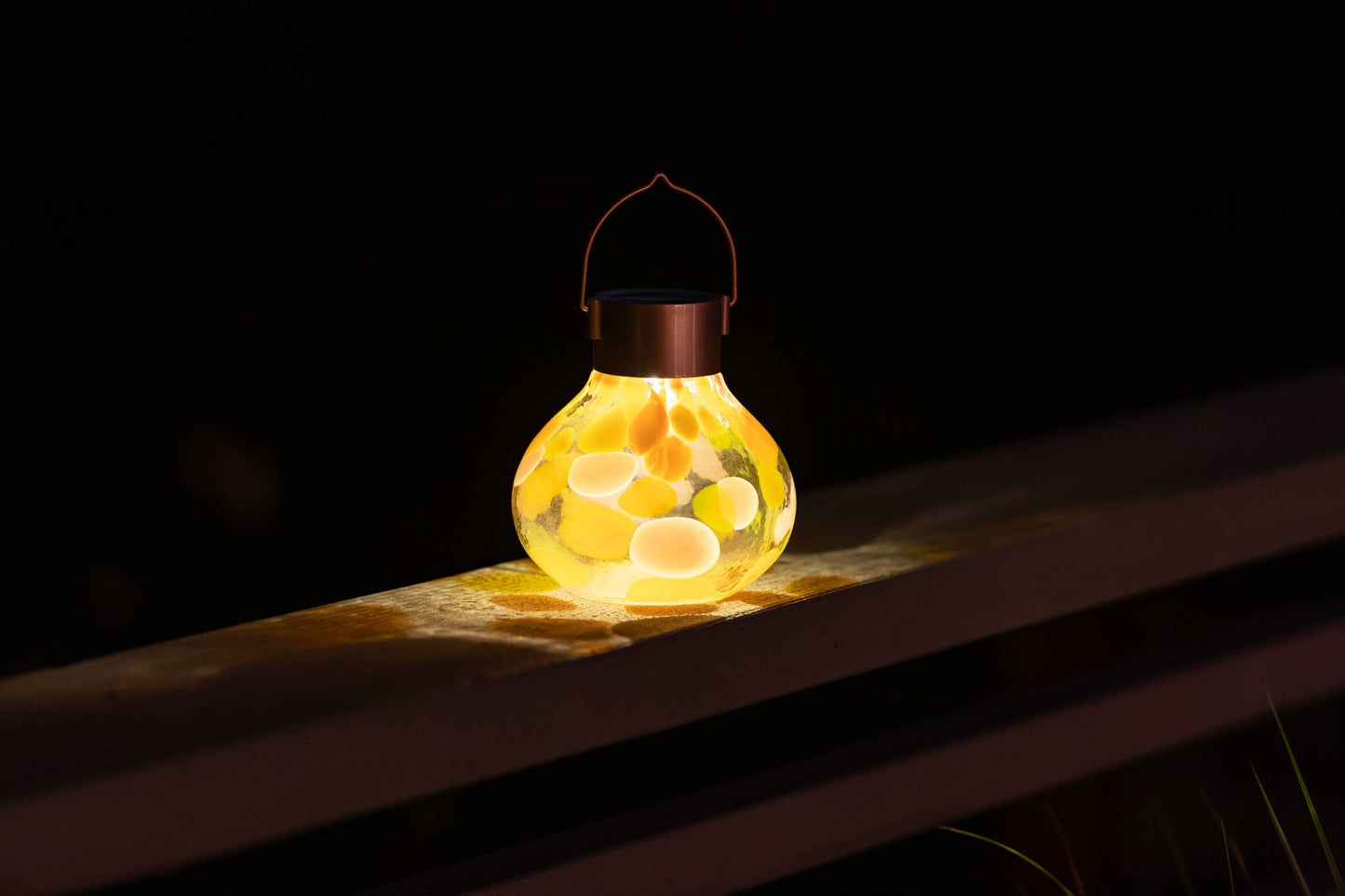 'Mai Tai' Tea Lantern - Glass Outdoor Solar Lantern
