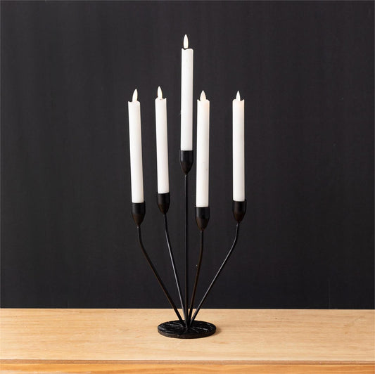 Black Iron Candelabra