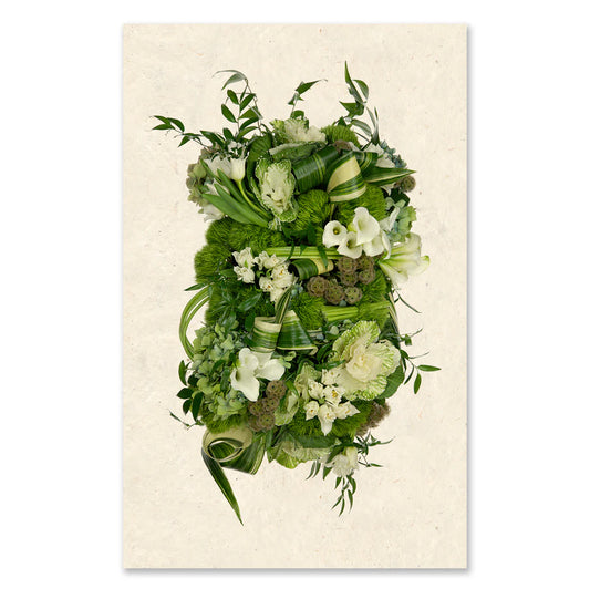 Green and White Collective Framed Print - Barloga Studios
