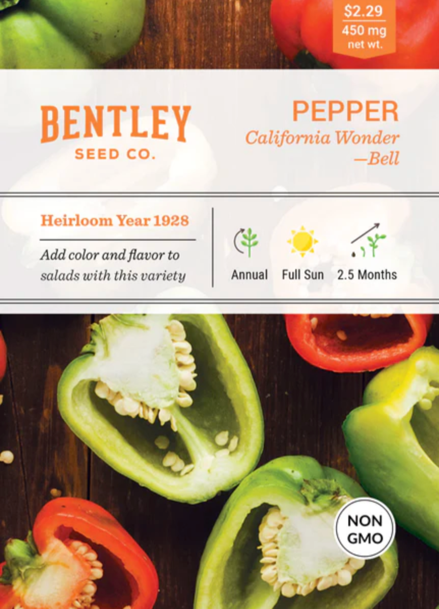 Pepper 'California Wonder' - Vegetable Seeds