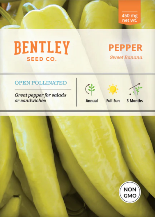 Pepper 'Sweet Banana' - Vegetable Seeds