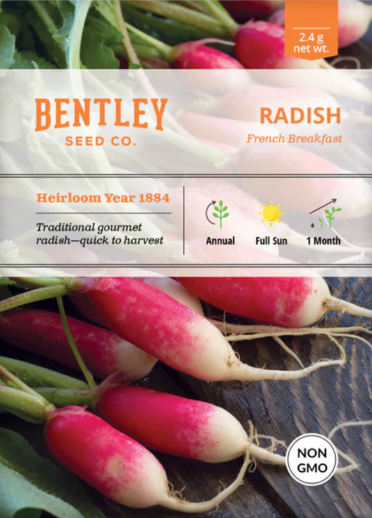 Radish 'French Breakfast' - Vegetable Seeds