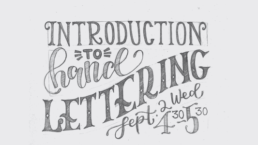 Hand lettering workshop