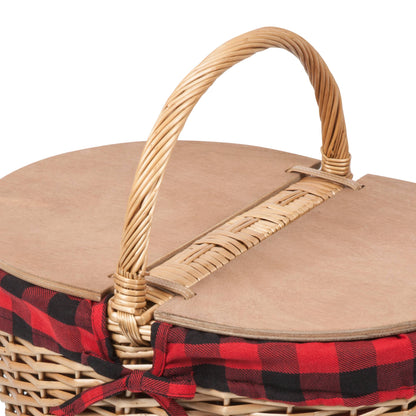 Country Vintage Picnic Wicker Basket