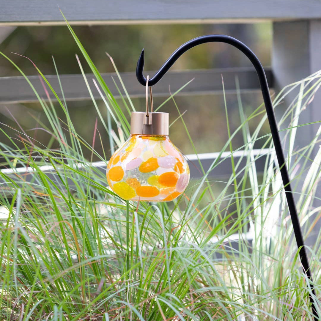 'Mai Tai' Tea Lantern - Glass Outdoor Solar Lantern