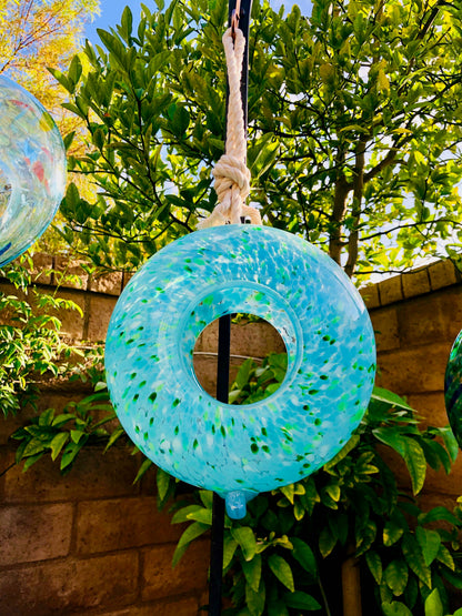 Handcraft Art Glass Bird Feeder