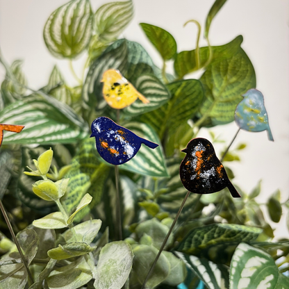 Small Copper Enamel Birds