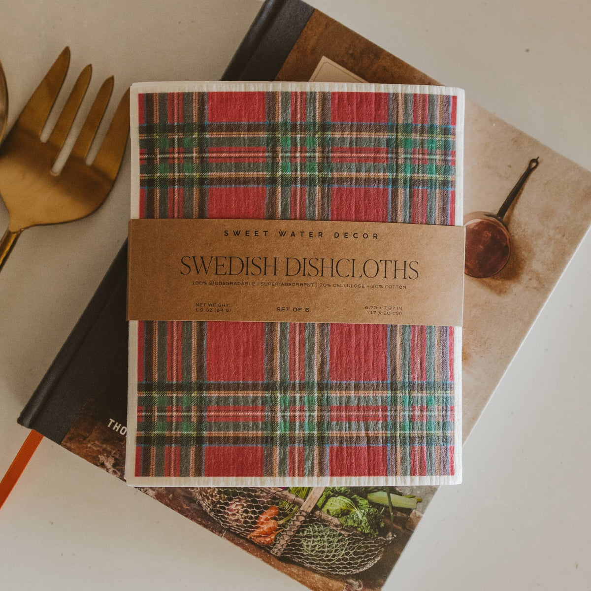 Holiday Pattern Swedish Dishcloths (Set of 6)