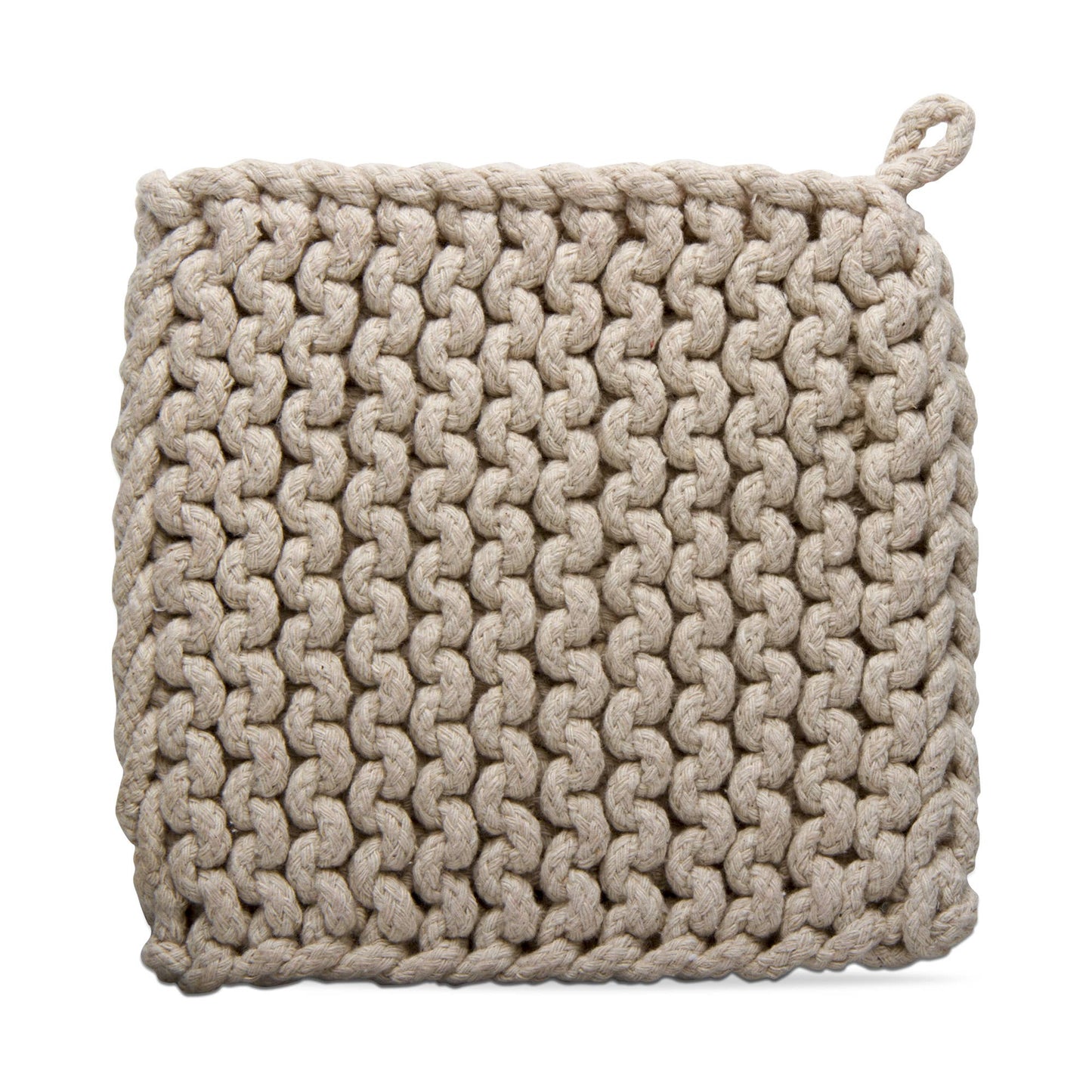 Crochet Trivet Natural Cotton Potholder