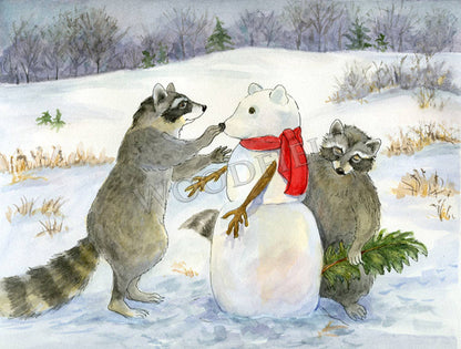 #766 - Building a Snow Racoon Notecard