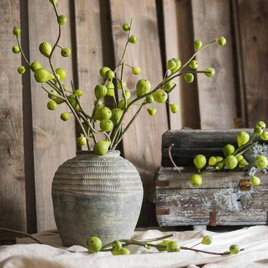 Artificial Fig Fruit Stem 30" Tall Silk Branch