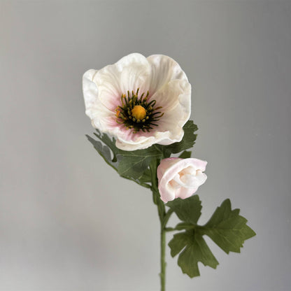 20''T PU Soft Touch Faux Anemone Flower, Sinlge Stem Anemone
