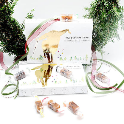 Golden Holiday Caramel Gift Box | 20pc | Christmas