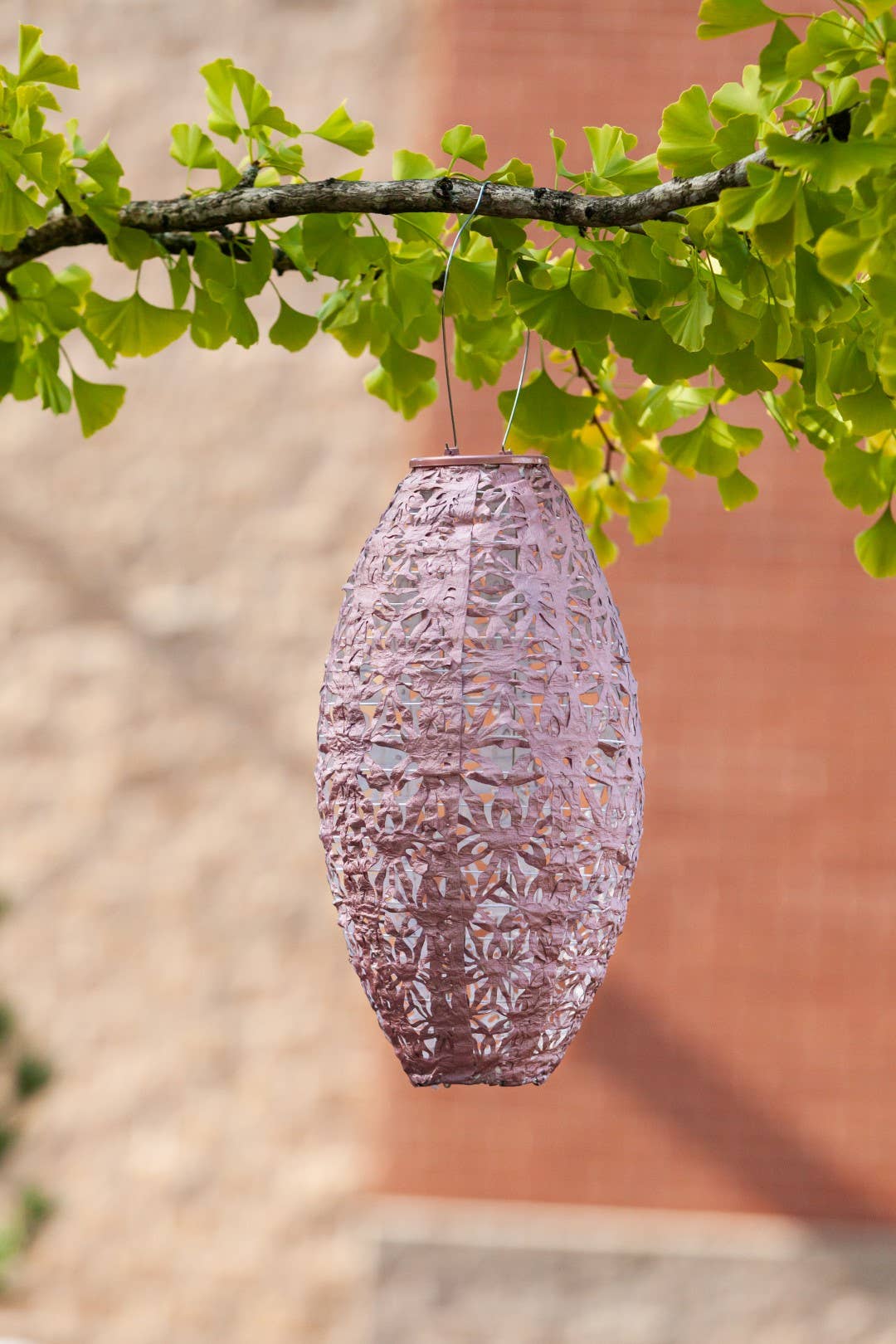 Stella Wildflower Pod Solar Lantern - Blush