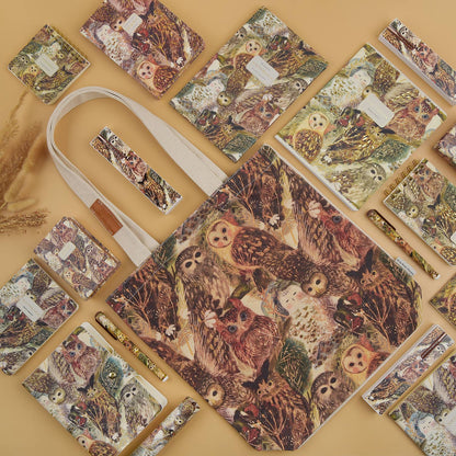 Canvas Shopper Bag - Owls