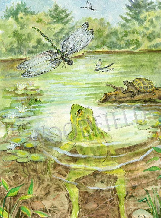 #18 - Lily Pond Notecard - Giclee Only