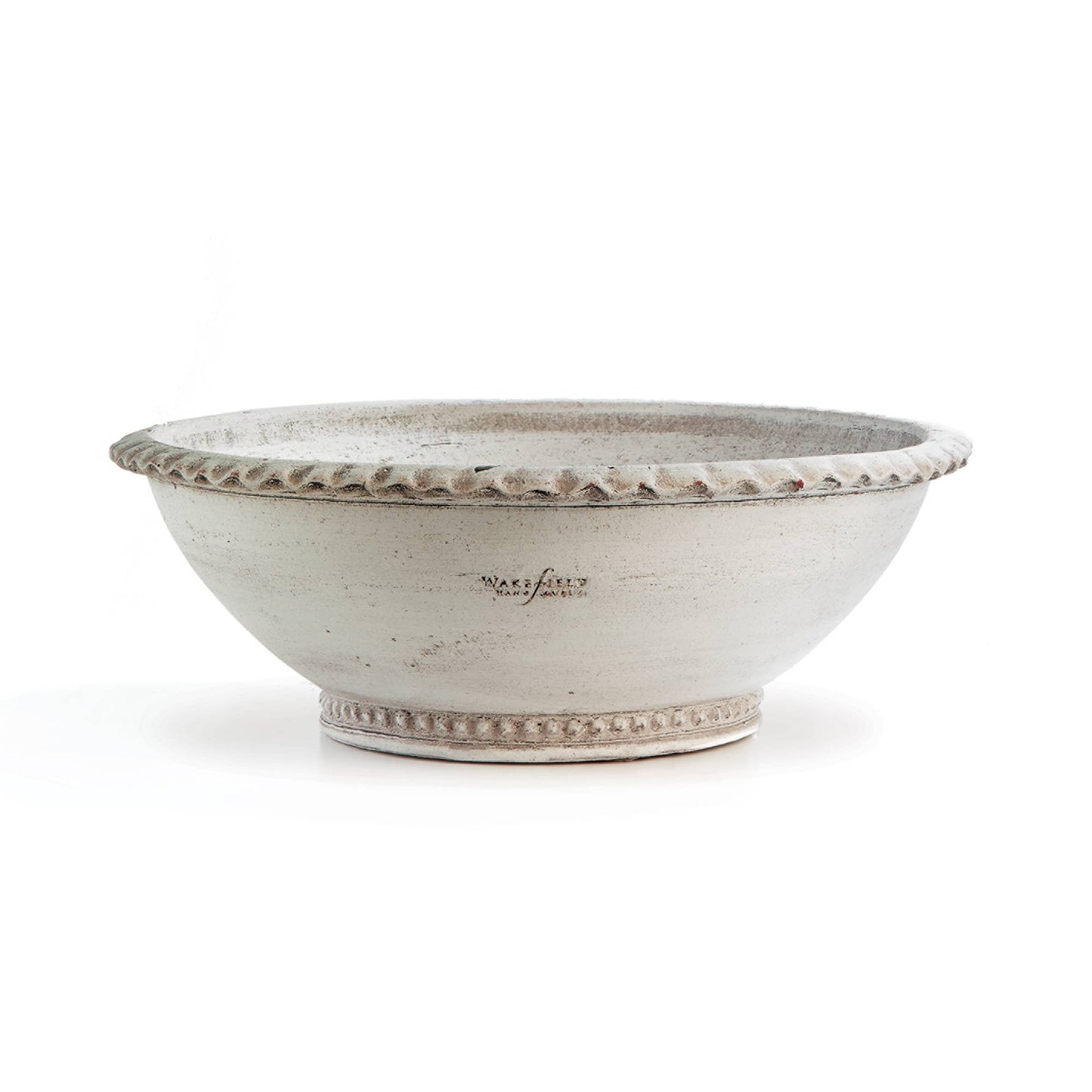 Wakefield Handmade Manchette Low Bowl #12 White